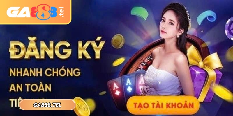 Người chơi kê khai thông tin để hoàn tất đăng ký GA888